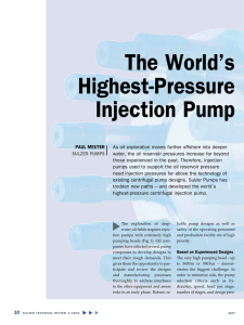 The World`s Highest-Pressure Injection Pump