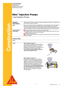 Sika® Injection Pumps