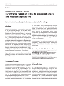 Far infrared radiation (FIR): its biological effects and medical