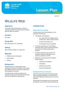 Wildlife web lesson plan - Murray Local Land Services