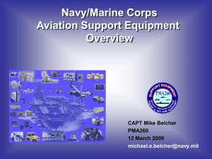 Navy/Marine Corps Aviation Support Equipment Overview