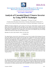 Analysis of Cascaded Quasi Z Source Inverter by Using