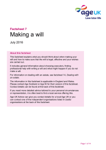 Making a will
