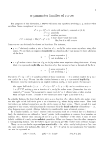 n-parameter families of curves