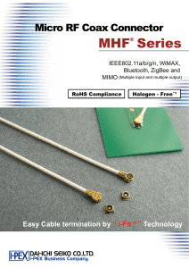 MHF® Series Micro RF coax connector