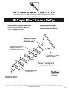 Hi-Torque Wood Screws – Phillips