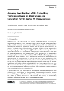 Accuracy Investigation of De-Embedding Techniques