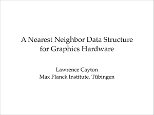 A Nearest Neighbor Data Structure for Graphics Hardware