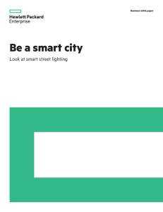 Be a Smart City, Look at smart street lighting business white paper