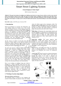 Smart Street Lighting System - International Journal of Science and