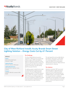 City of West Richland Installs Acuity Brands Smart Street Lighting