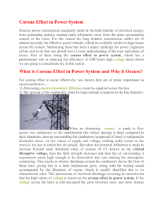 Corona Effect in Power System