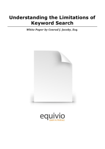 Understanding the Limitations of Keyword Search