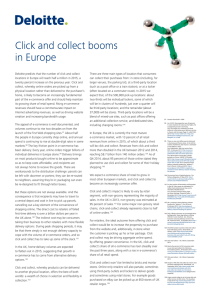 Click and collect booms in Europe