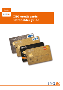 ING credit cards Cardholder guide