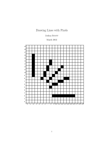 Drawing Lines with Pixels - Computer Science Unplugged