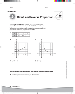 Direct and Inverse Proportion 5