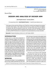 DESIGN AND ANALYSIS OF ROCKER ARM