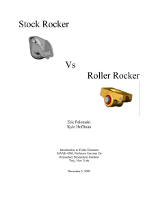 Stock Rocker Vs Roller Rocker - Rensselaer Polytechnic Institute