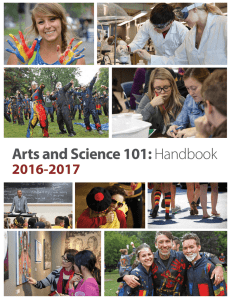 Arts and Science 101: Handbook