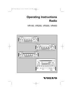 Operating Instructions Radio