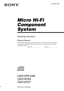 Micro Hi-Fi Component System