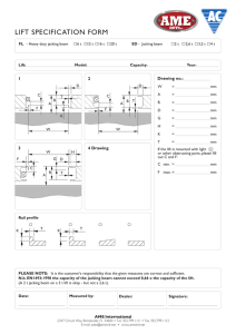 lift specification form
