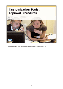 Welcome to the topic on approval procedures in