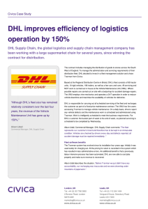 DHL improves efficiency of logistics operation by 150%