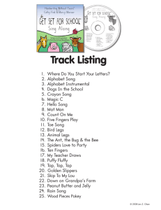 Track Listing - Handwriting Without Tears