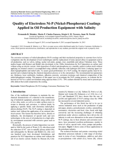 Quality of Electroless Ni-P (Nickel-Phosphorus)