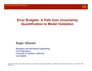 Error Budgets: A Path from Uncertainty Quantification to Model