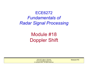 Module #18 Doppler Shift