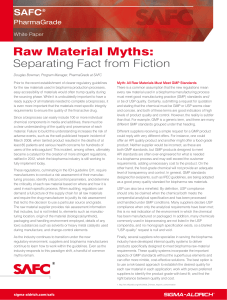 Raw Material Myths - Sigma