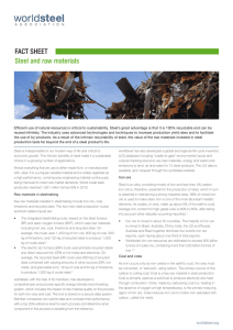 FACT SHEET Steel and raw materials