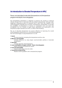 An Introduction to Elevated Temperature in HPLC