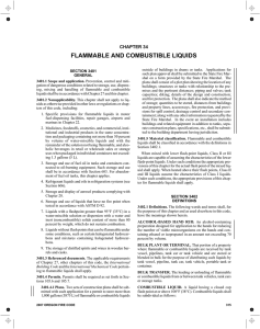 Flammable and Combustible Liquids