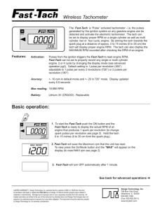 Wireless Tachometer - Design Technology, Inc. and Tiny-Tach