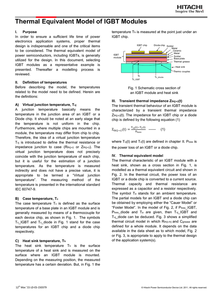 Thermal Equivalent Model Of Igbt Modules Pdf Format 585kbytes