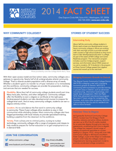 2014 fact sheet - American Association of Community Colleges