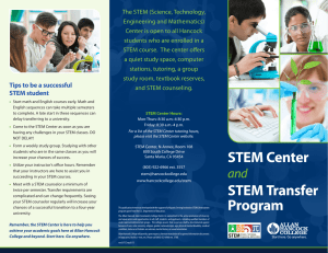 STEM Center STEM Transfer Program
