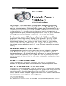 Photohelic Pressure Switch/Gage