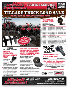tillage truck load sale