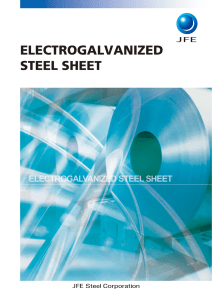 ELECTROGALVANIZED STEEL SHEET - Jfe