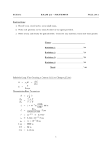 ECE473 EXAM #2 – SOLUTIONS FALL 2011 Instructions: 1. Closed