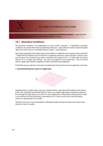 Boundary Conditions and Loads