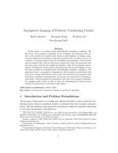 Asymptotic Imaging of Perfectly Conducting Cracks