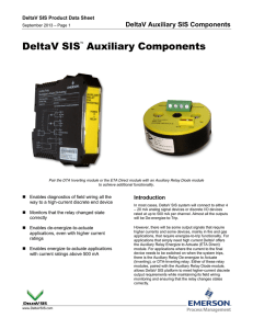 DeltaV Auxiliary SIS Components