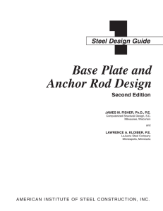 Base Plate and Anchor Rod Design