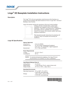 Lingo XE Baseplate Installation